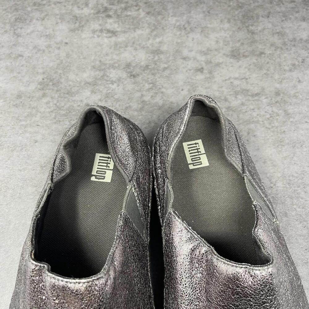 Fitflop Glitzy Superloafer Flats Womens Size 10 Slip On Shoes - Picture 9 of 11